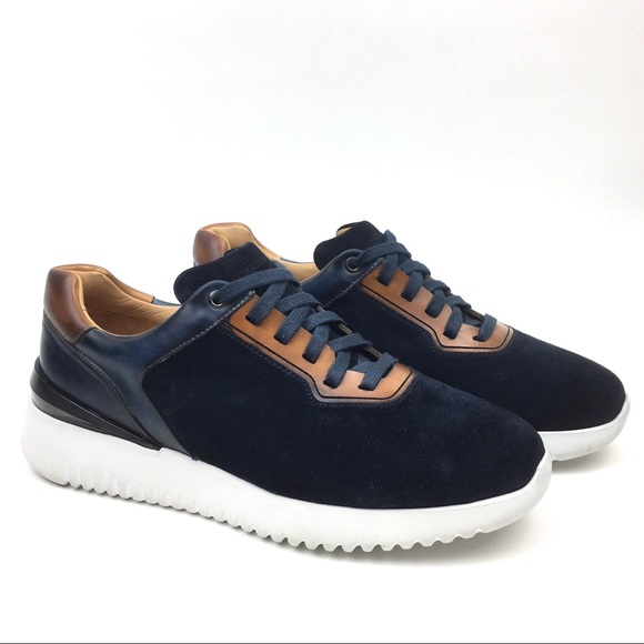 Magnanni Other - Magnanni leather sneaker trainer navy suede